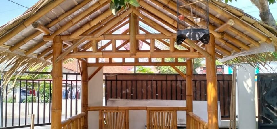 JASA PASANG GAZEBO BAMBU DI BANTUL